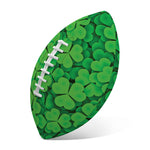 Green Clover St. Patrick's Day Print Rugby Ball