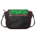 Green Clover St. Patrick's Day Print Saddle Bag