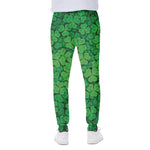 Green Clover St. Patrick's Day Print Scuba Joggers