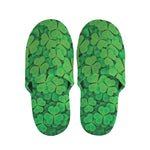 Green Clover St. Patrick's Day Print Slippers