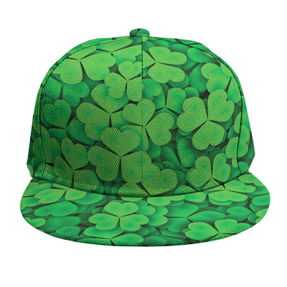 Green Clover St. Patrick's Day Print Snapback Cap