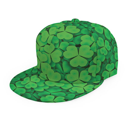 Green Clover St. Patrick's Day Print Snapback Cap