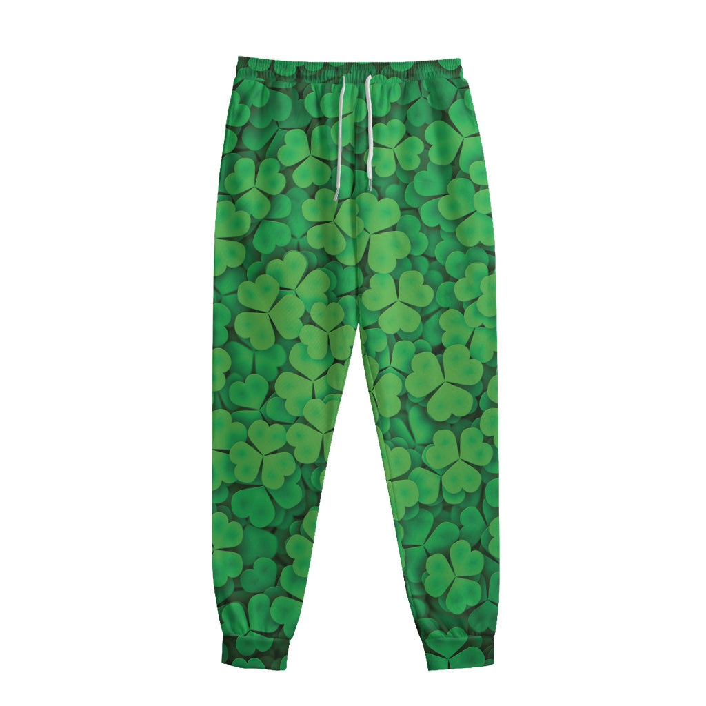 Green Clover St. Patrick's Day Print Sweatpants
