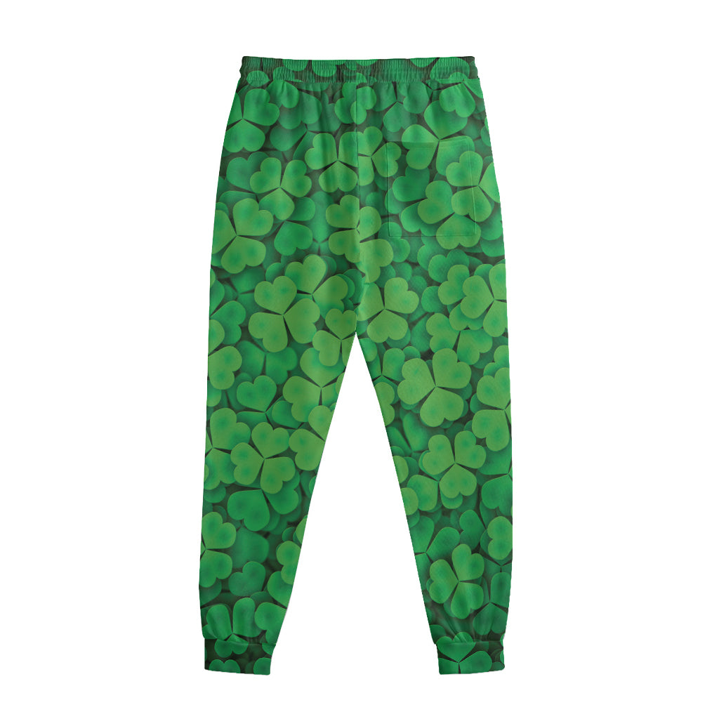 Green Clover St. Patrick's Day Print Sweatpants