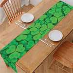 Green Clover St. Patrick's Day Print Table Runner