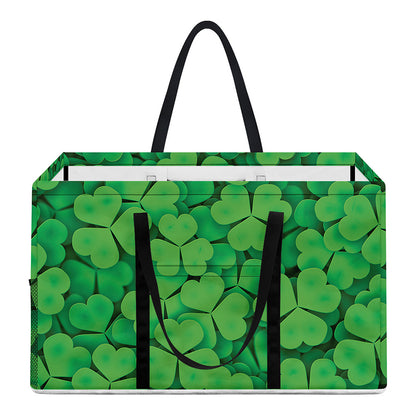 Green Clover St. Patrick's Day Print Utility Tote Bag