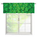 Green Clover St. Patrick's Day Print Window Valance