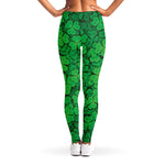 Green Clover St. Patrick's Day Print Women's Leggings