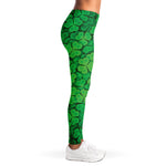 Green Clover St. Patrick's Day Print Women's Leggings