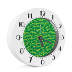 Green Digital Camo Pattern Print Alarm Clock