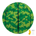 Green Digital Camo Pattern Print Basketball