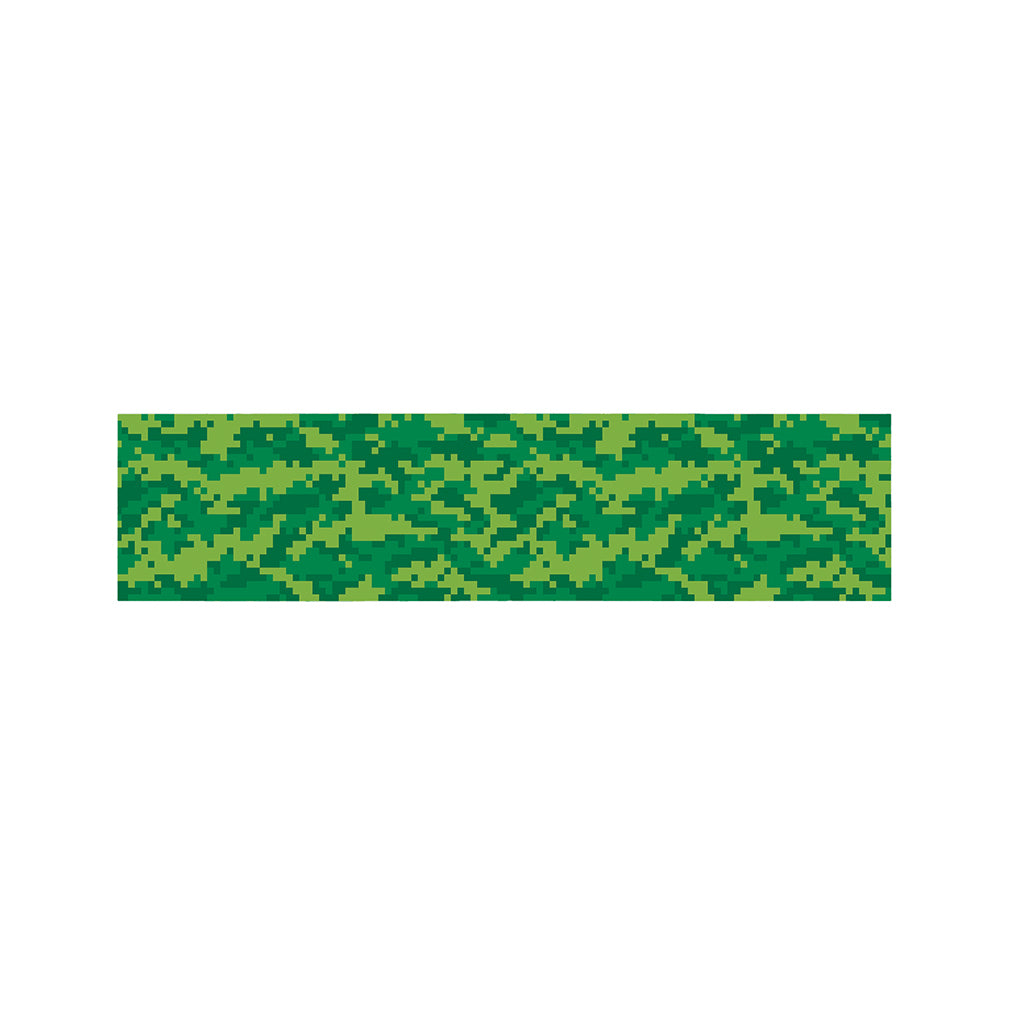 Green Digital Camo Pattern Print Bed Runner