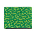 Green Digital Camo Pattern Print Bifold Wallet