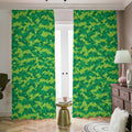 Green Digital Camo Pattern Print Dimout Pencil Pleat Curtains