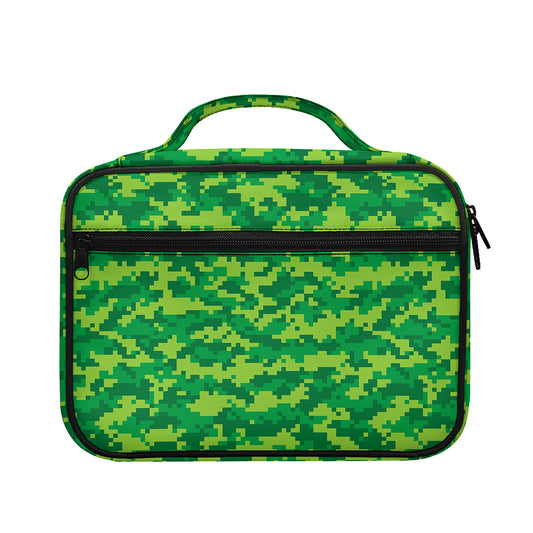 Green Digital Camo Pattern Print Briefcase Bible Bag