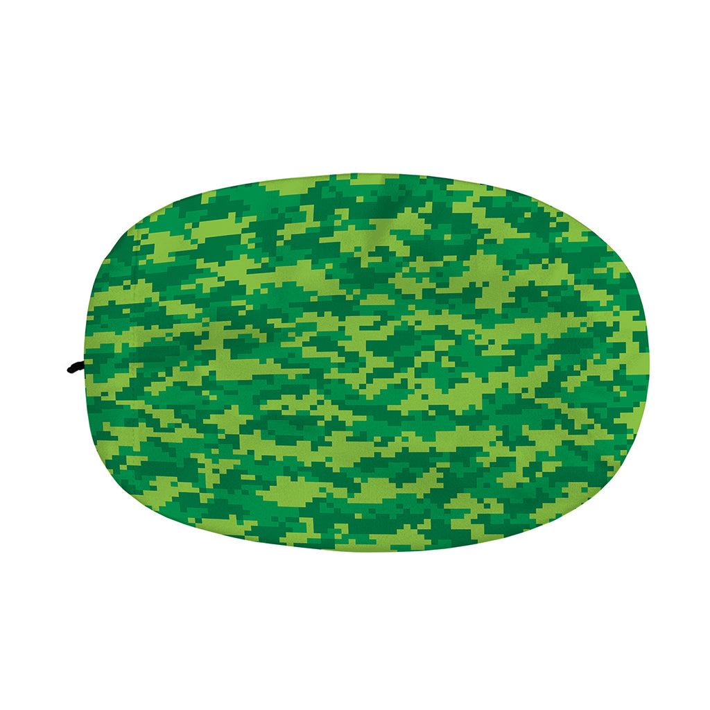 Green Digital Camo Pattern Print Car Side Mirror Covers