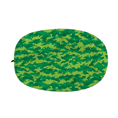 Green Digital Camo Pattern Print Car Side Mirror Covers