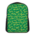 Green Digital Camo Pattern Print Casual Backpack