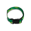 Green Digital Camo Pattern Print Dog Collar
