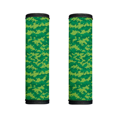 Green Digital Camo Pattern Print Handle Covers