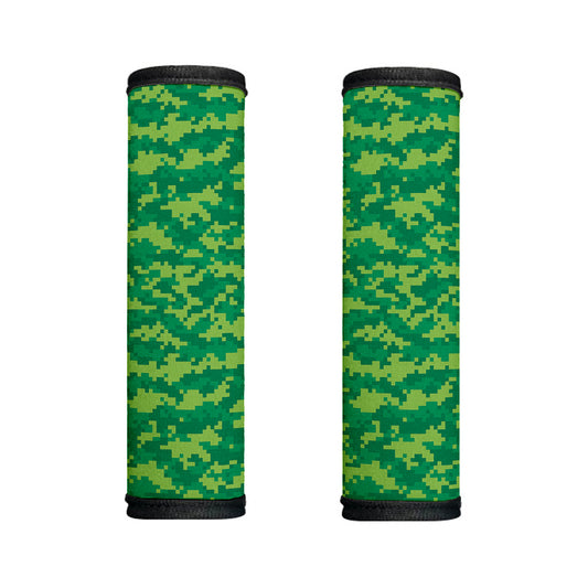 Green Digital Camo Pattern Print Handle Covers
