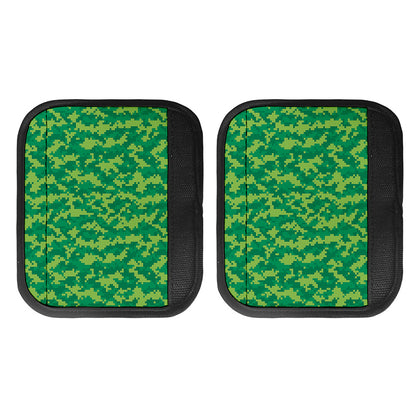 Green Digital Camo Pattern Print Handle Covers
