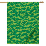 Green Digital Camo Pattern Print House Flag