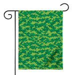 Green Digital Camo Pattern Print House Flag