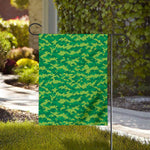 Green Digital Camo Pattern Print House Flag