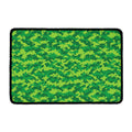 Green Digital Camo Pattern Print Kitchen Mat