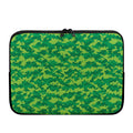 Green Digital Camo Pattern Print Laptop Sleeve
