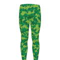 Green Digital Camo Pattern Print Men's Leggings