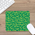 Green Digital Camo Pattern Print Mouse Pad