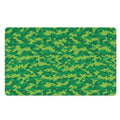 Green Digital Camo Pattern Print Polyester Doormat