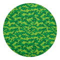 Green Digital Camo Pattern Print Round Blanket