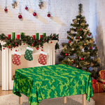 Green Digital Camo Pattern Print Tablecloth