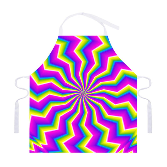 Green Dizzy Moving Optical Illusion Adjustable Apron