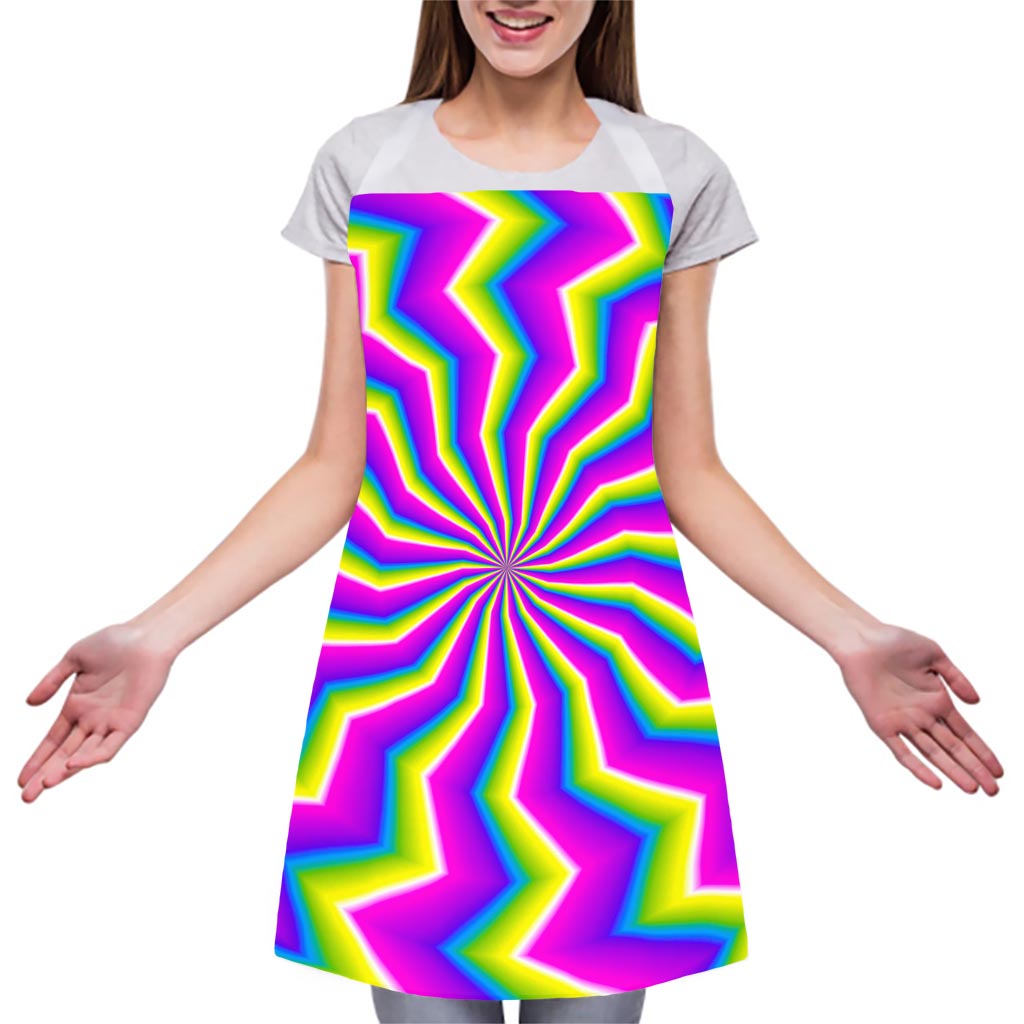 Green Dizzy Moving Optical Illusion Adjustable Apron