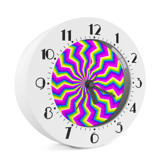 Green Dizzy Moving Optical Illusion Alarm Clock