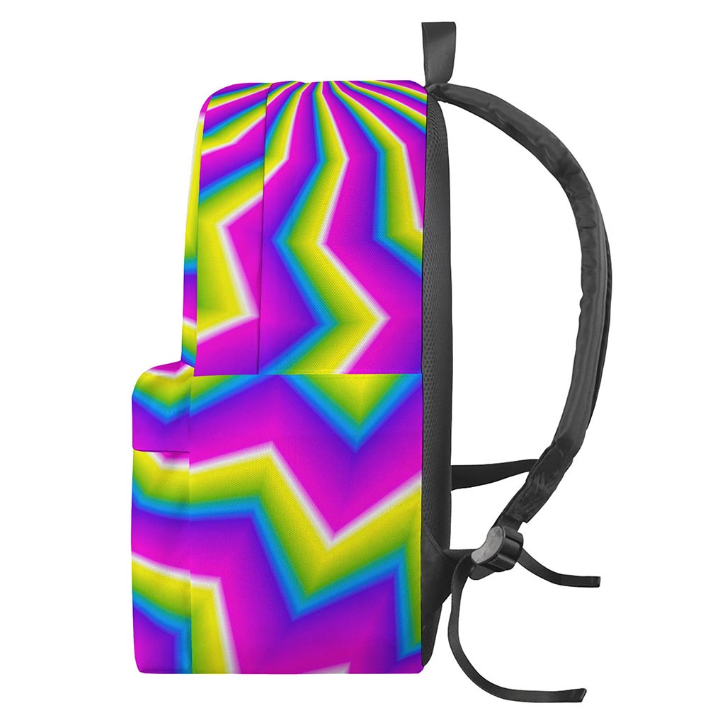 Green Dizzy Moving Optical Illusion Backpack