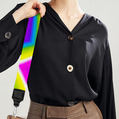 Green Dizzy Moving Optical Illusion Bag Strap