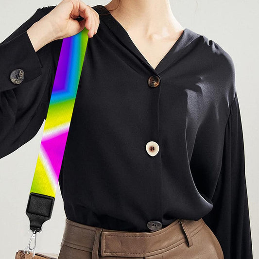 Green Dizzy Moving Optical Illusion Bag Strap