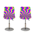 Green Dizzy Moving Optical Illusion Bar Stool Covers