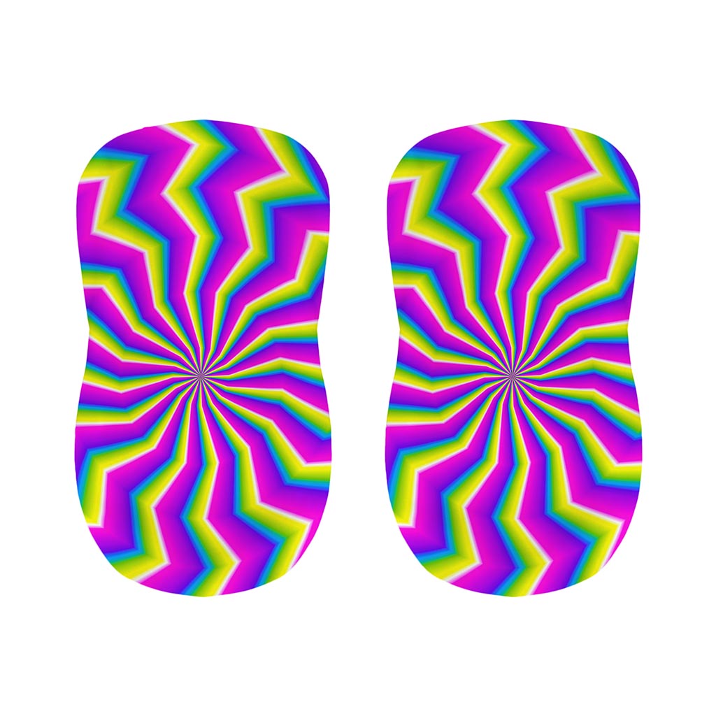 Green Dizzy Moving Optical Illusion Bar Stool Covers