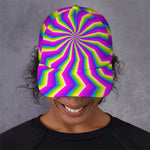 Green Dizzy Moving Optical Illusion Baseball Cap