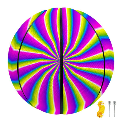 Green Dizzy Moving Optical Illusion Basketball