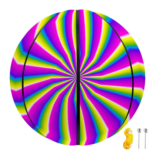 Green Dizzy Moving Optical Illusion Basketball