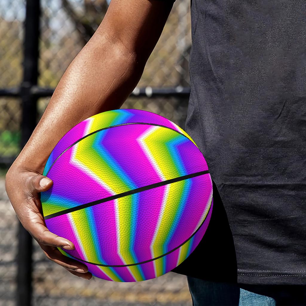 Green Dizzy Moving Optical Illusion Basketball