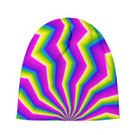 Green Dizzy Moving Optical Illusion Beanie