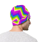 Green Dizzy Moving Optical Illusion Beanie